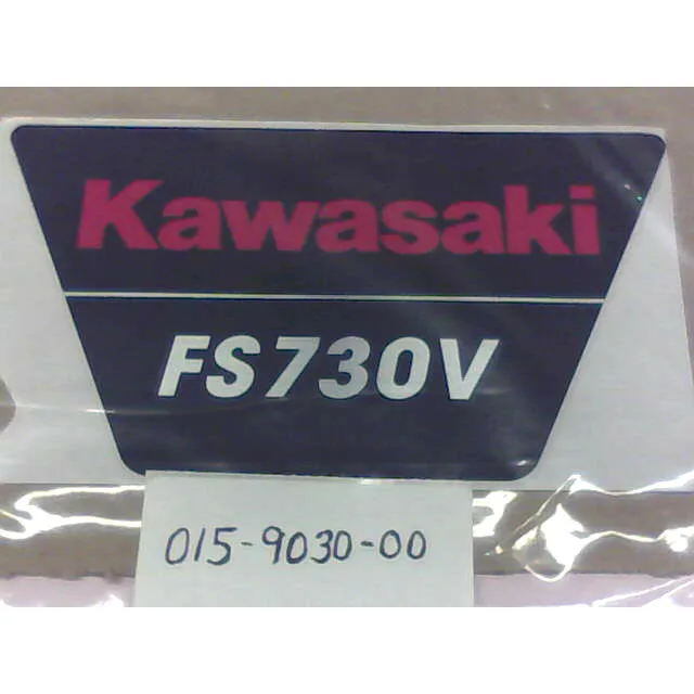 015-9030-00 – KAW FS730V Air Filter Cover Decal