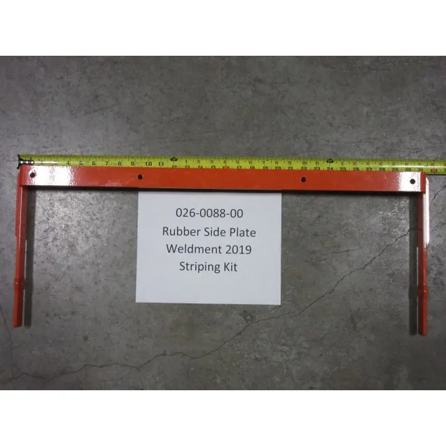 026-0088-00 – Rubber Side Plate Weldment 2019 Striping Kit