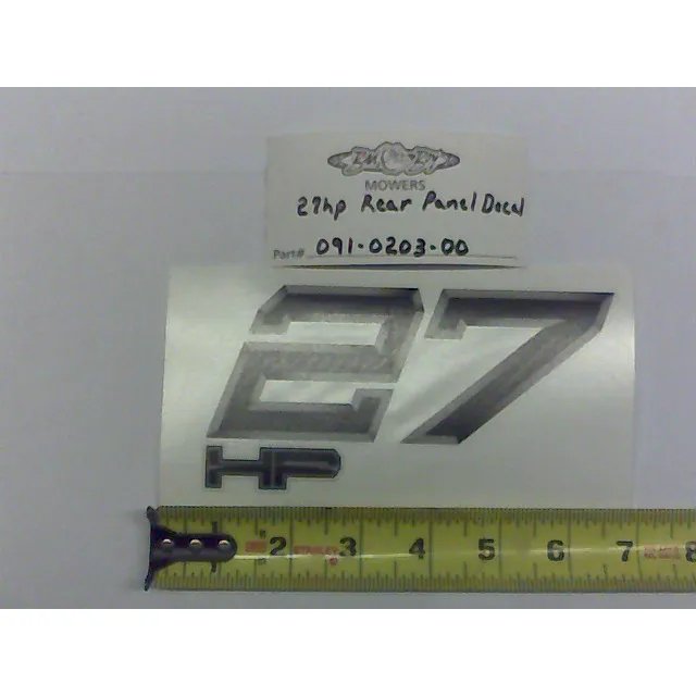 091-0203-00 – Magnum 27hp Decal-Rear Panel