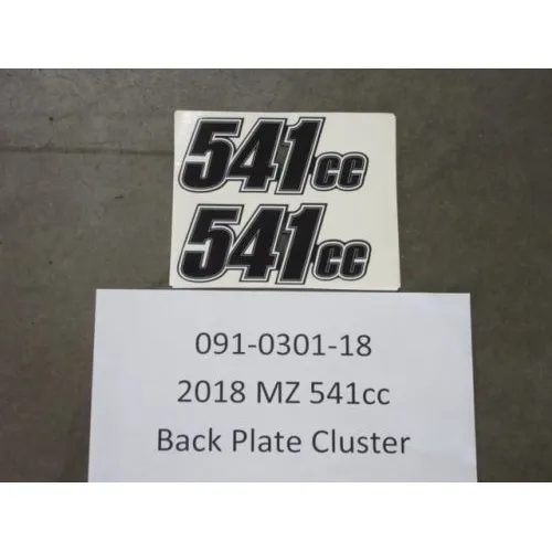 091-0301-18 – 2018-2022 MZ 541cc Back Plate Cluster