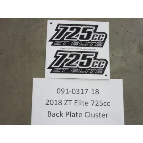 091-0317-18 – 2018-2020 ZT Elite 725cc Back Plate Cluster