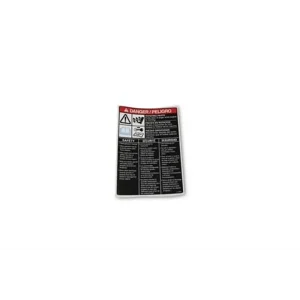 Decals, Replacement – Danger