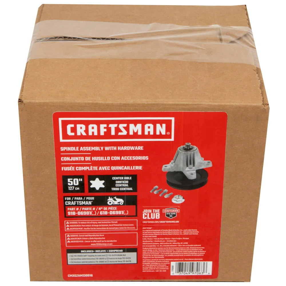 50-inch Spindle Assembly with Hardware – CMXGZAM130016