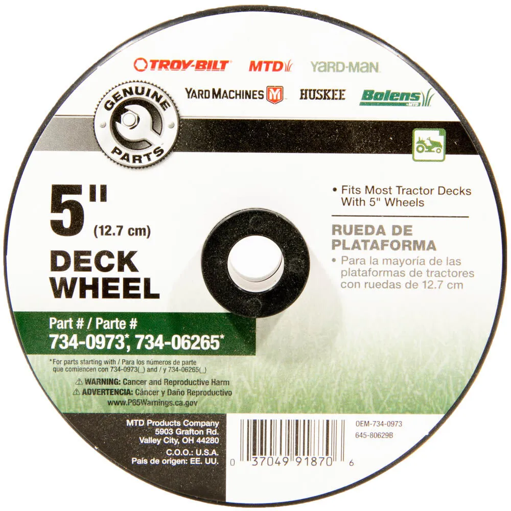 Replacement Deck Wheel, 5″ – OEM-734-0973