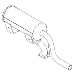 Toro 106-9584 Dingo Muffler For TX525